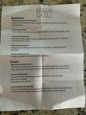Menu photo 2 Garden Pub & Grille Pepin, WI