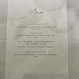 Our Menu