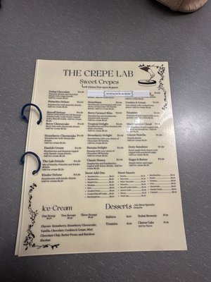 Menu photo 2 The Crepe Lab Summerville, SC Menu photo 2 The Crepe Lab Summerville, SC