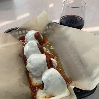 Trinity Bar And Kitchen - Four meatballs & wine - Pizza Near Me - Dallas, Texas