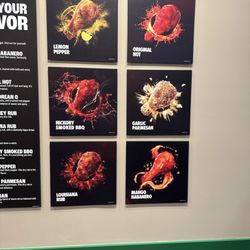 Wingstop - Menu board as soon as you enter Wing Stop  Three weeks ago opened in Mohegan Lake, NY  come check it out soon ;)