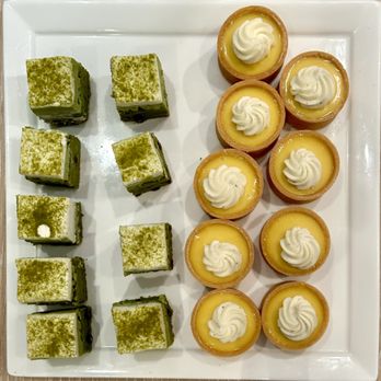 Chang Chang - Matcha cake and passion fruit tartlets - Chinese Near Me - Washington, DC, District of Columbia