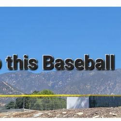 First baseball field at San Antonio Park, Upland which is used during baseball season