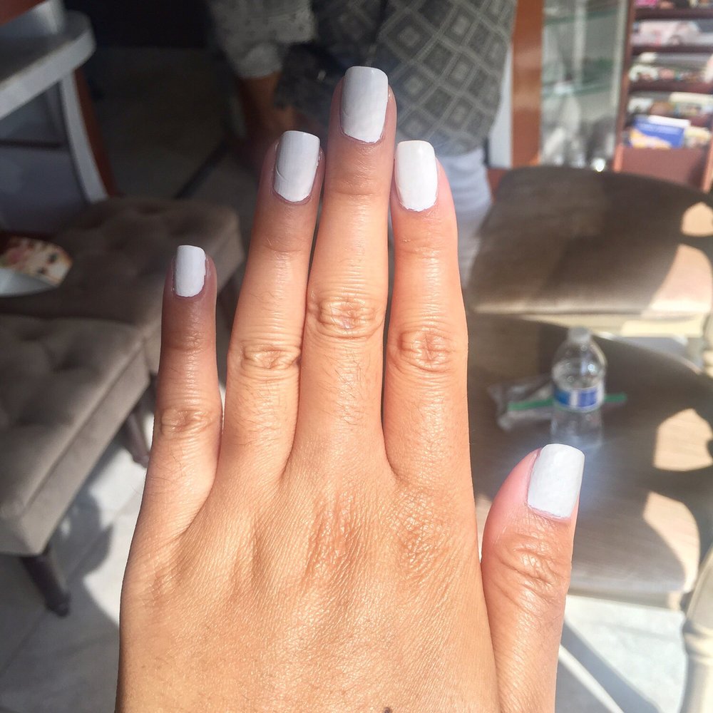 Elite Spa Nails - White paint manicure - Nail Salons Near Me - High Point, North Carolina Elite Spa Nails - White paint manicure - Nail Salons Near Me - High Point, North Carolina