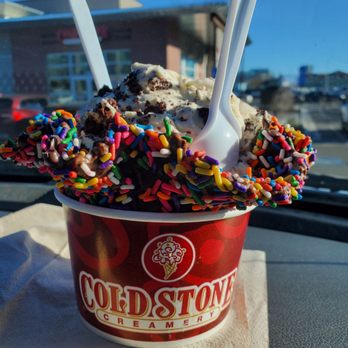 Cold Stone Creamery - One smart brookie in a sprinkle waffle cup - Ice Cream & Frozen Yogurt Near Me - Reno, Nevada Cold Stone Creamery - One smart brookie in a sprinkle waffle cup - Ice Cream & Frozen Yogurt Near Me - Reno, Nevada