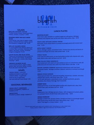 Menu photo 3 Bluefish Kitchen + Bar Manistee, MI