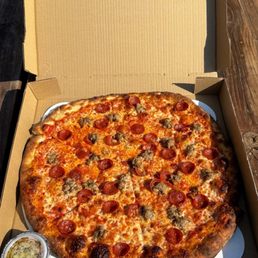 Pepperoni and sausage