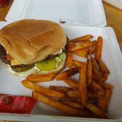 Skeet Burgers - Just like Mama make home made to order...Skeet burger and seasoned fries