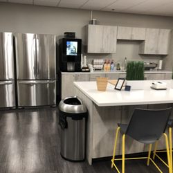 Platform 24 - Fridges, Starbucks coffee machine and accessories, microwaves, cabinets, etc. Such a nice kitchen!