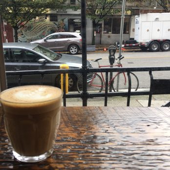 Revolver - Loving this latte art and the view - Coffee & Tea Near Me - Vancouver, British Columbia Revolver - Loving this latte art and the view - Coffee & Tea Near Me - Vancouver, British Columbia