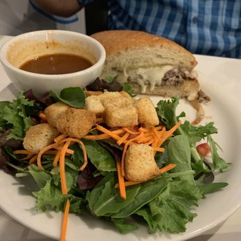Humdinger Brewing - Dinger Dip - thinly sliced beef, onions & cheese - New American Near Me - Arroyo Grande, California