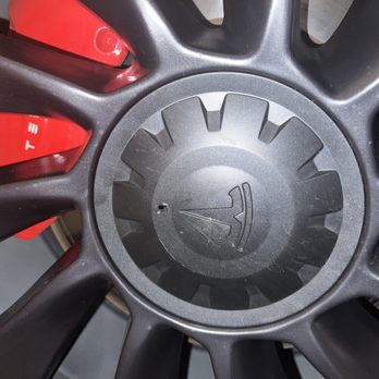 Tire Discounters - Damaged near the tool hole, for removing the center cap and scratched from leaving upside down on a table. - Auto Repair Near Me - Independence, Kentucky