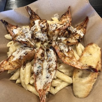 Hook'd Fish Grill - Grilled Shrimp Pasta - Seafood Near Me - Northridge, California Hook'd Fish Grill - Grilled Shrimp Pasta - Seafood Near Me - Northridge, California