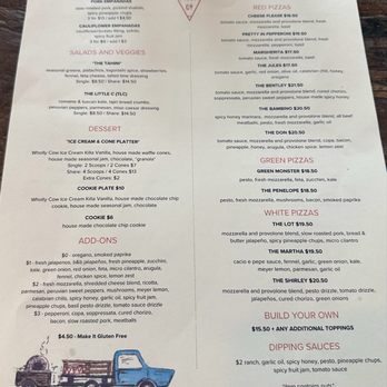 Timber Pizza - Food menu - Pizza Near Me - Charleston, South Carolina Timber Pizza - Food menu - Pizza Near Me - Charleston, South Carolina