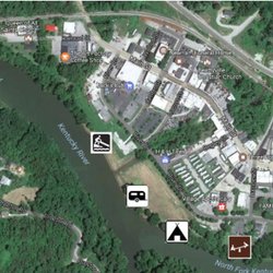 Beattyville RV & Campground - The campground is between a public boat launch and the city park and playground. Also walking distance to Main Street.