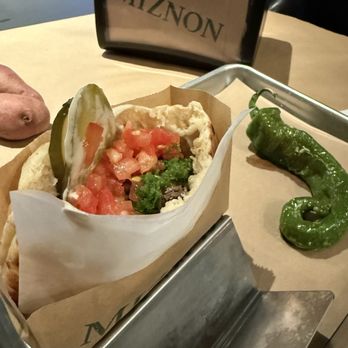 Miznon - Rib Eye Minute Steak pita - Mediterranean Near Me - Las Vegas, Nevada
