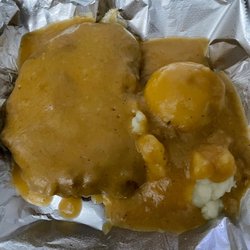 Top Notch Restaurant - Breaded veal cutlet and mashed potatoes
