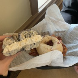 Blueberry crunch bagel and Hawaii 5 0 bagel