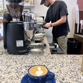 Prequel Cafe - Soy latte in an 8oz cup - Bakeries Near Me - Chicago, Illinois Prequel Cafe - Soy latte in an 8oz cup - Bakeries Near Me - Chicago, Illinois