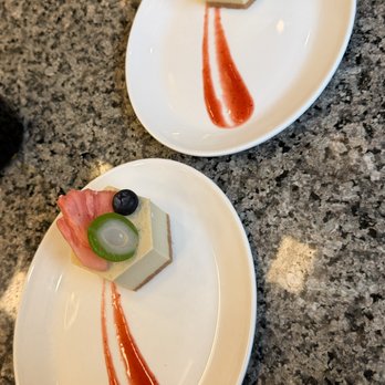 Mizumi - Hojicha Cheesecake w/
fruits of the season (teppanyaki dessert) - Japanese Near Me - Las Vegas, Nevada Mizumi - Hojicha Cheesecake w/
fruits of the season (teppanyaki dessert) - Japanese Near Me - Las Vegas, Nevada