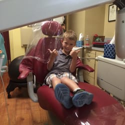 Michael Baker, DDS - My son feeling confident at the dentist!!!!