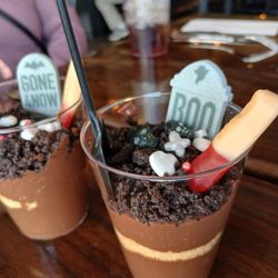 West End Taproom - Dig your grave dessert cup.