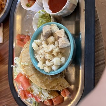 Tomasita's Albuquerque - Chicken Tacos with Side of Posole - New Mexican Cuisine Near Me - Albuquerque, New Mexico Tomasita's Albuquerque - Chicken Tacos with Side of Posole - New Mexican Cuisine Near Me - Albuquerque, New Mexico