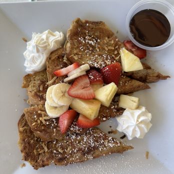 The Dune Deck Cafe - Tropical French Toast special - Breakfast & Brunch Near Me - Lantana, Florida