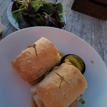 Sandbar - Mahi sandwich with caesar side salad - New American Near Me - Clearwater Beach, Florida