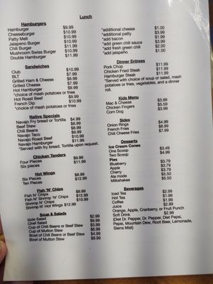 Menu photo 6 Mexican Water Trading Post Mexican Water, AZ Menu photo 6 Mexican Water Trading Post Mexican Water, AZ