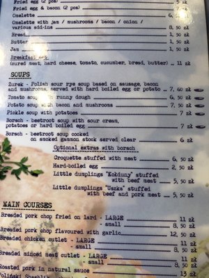 Menu photo 1 Polakowski Kraków, MA