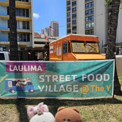 Located at the Laulima Street Food Village... first vendor on the right