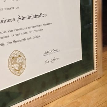 Davis Hardware & Picture Framing - Love the green mat to match the Tulane school color. - Framing Near Me - Houston, Texas Davis Hardware & Picture Framing - Love the green mat to match the Tulane school color. - Framing Near Me - Houston, Texas
