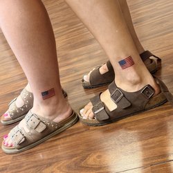 Cactus Flower Tattoo Studio - Matching American flags