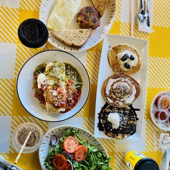 Hatch - Avocado Breakfast Toast, flight of pancakes, 3 Egg Omelet, Loaded Breakfast Burrito - Breakfast & Brunch Near Me - Huntington, New York