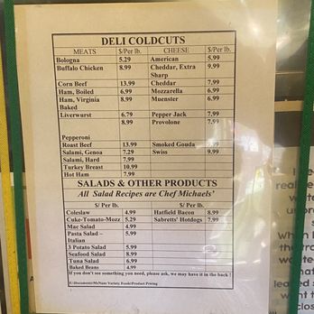 McNan's Variety Foods - Menu - Grocery Near Me - Philmont, New York