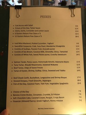Menu photo 5 Peixes Nice, 06