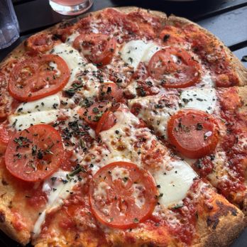 Campfire - Gluten free margarita - we are used to more basil but the GF option was amazing - Pizza Near Me - Sunriver, Oregon