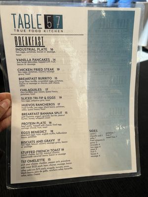 Menu photo 2 Table 57 Visalia, CA