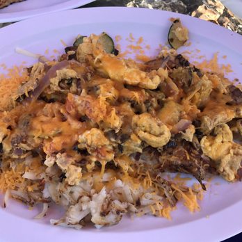 Broadway Cafe - Burrito bowl (scrambled veggie omelette on top of hashbrowns). Huge portion! Can serve 2 adults. Delicious - Burgers Near Me - Big Bear City, California Broadway Cafe - Burrito bowl (scrambled veggie omelette on top of hashbrowns). Huge portion! Can serve 2 adults. Delicious - Burgers Near Me - Big Bear City, California