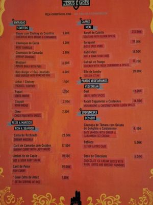 Menu photo 2 Jesus é Goês Lisbon, 11 Menu photo 2 Jesus é Goês Lisbon, 11
