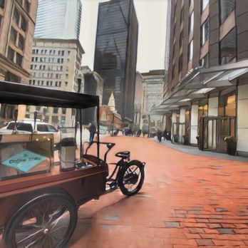 The Coffee Trike - a coffee cart on a city street - Coffee & Tea Near Me