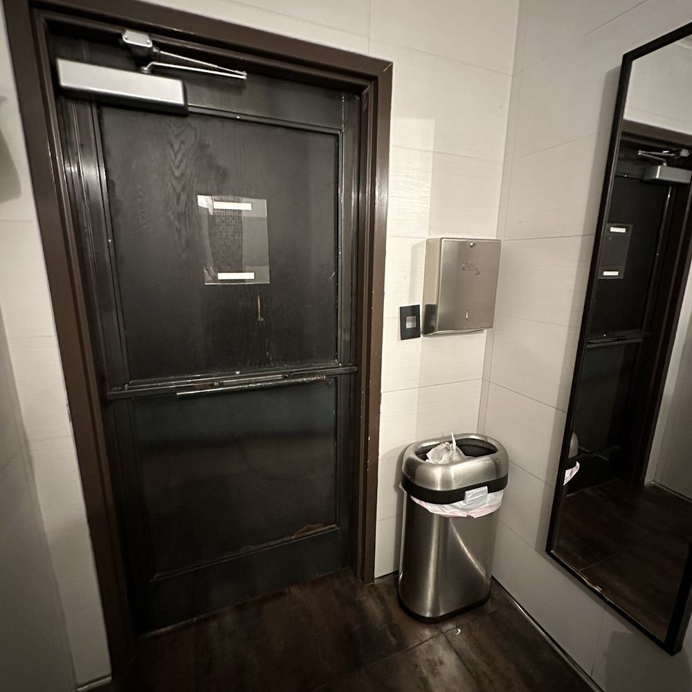 Campania - Bathroom door - Pizza Near Me - Alpharetta, Georgia