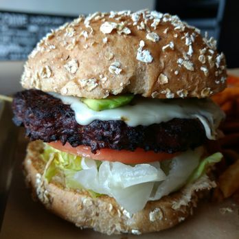 MOOYAH Burgers, Fries & Shakes - Avocado ranch black bean burger - Burgers Near Me - Irvine, California