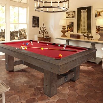 Triangle Billiards & Bar Stools - BRUNSWICK MERRIMACK  Old World craftsmanship meets velvet-smooth play, courtesy of our new Merrimack table. - Pool & Billiards Near Me - Tustin, California