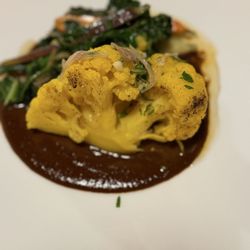 Zacatlán Restaurant - Cauliflower in mole negro