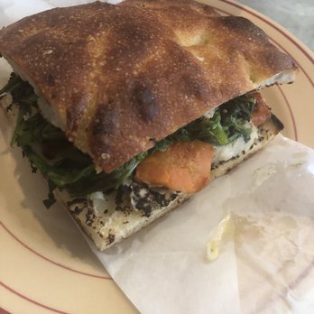 Chase's Daily - White bean spread with greens and roasted veggie sandwich - Breakfast & Brunch Near Me - Belfast, Maine