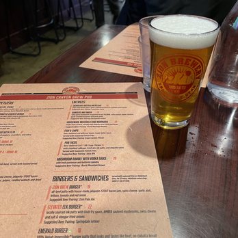 Zion Canyon Brewpub - Burgers Near Me - Springdale, Utah