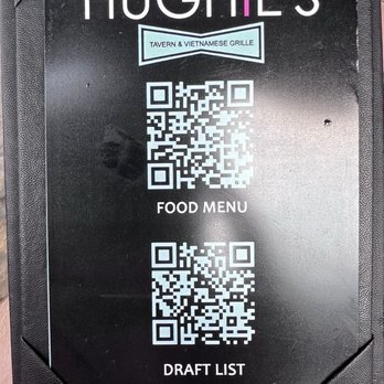 Hughie's - Menus! (Top) Food Menu (Bottom) Draft List - Vietnamese Near Me - Houston, Texas Hughie's - Menus! (Top) Food Menu (Bottom) Draft List - Vietnamese Near Me - Houston, Texas