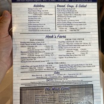On The Hook - Menu - Cajun/Creole Near Me - Brea, California On The Hook - Menu - Cajun/Creole Near Me - Brea, California